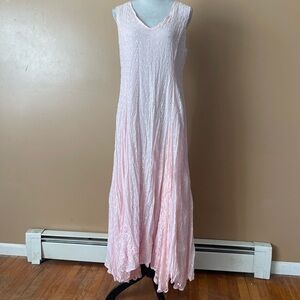 Together Vintage Lace embroidered Pink  Sleeveless Dress size 14